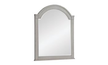 Belhaven Weathered White Arched Mirror