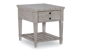Belhaven Weathered White 1-Drawer End Table