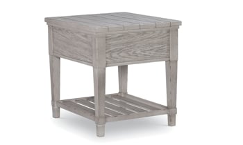 Belhaven Weathered White 1-Drawer End Table
