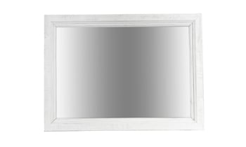 Stone Ivory and Gray mirror. Affordable landscape mirror for your bedroom.