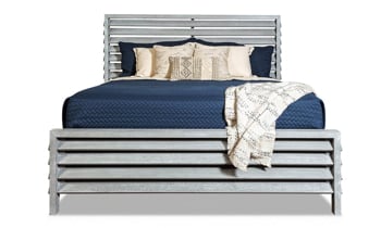 West Hampton Louvered King Panel Bed