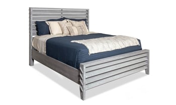 West Hampton Louvered King Panel Bed