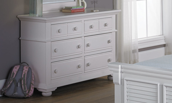 Cottage Traditions White Youth 6-Drawer Dresser