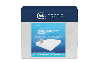 Serta Arctic Mattress cover has all night cooling regulation.