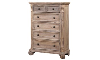 Tilly Taupe 5-Drawer Chest