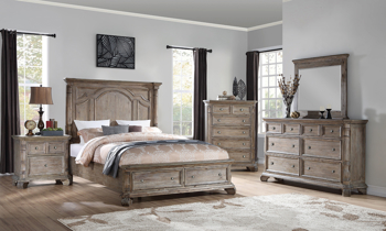 Tilly Taupe King Storage Bed