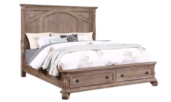 Tilly Taupe Queen Storage Bed