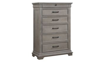 Transitional bedroom chest with 6 drawers providing plenty of storage space.