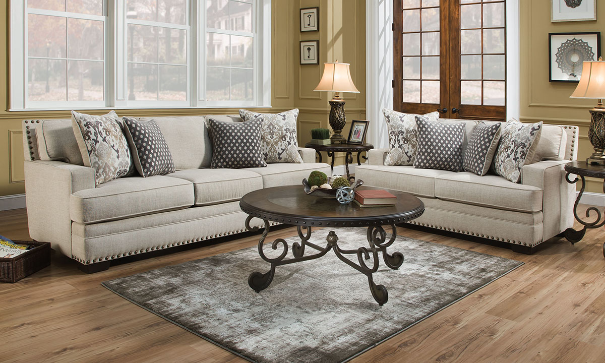 3-piece living room set - benton oyster cream | haynes furniture