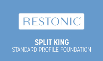 Restonic 9” Biltmore Standard Split King Mattress Foundation