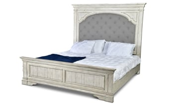 Highland Park Gray 5-Piece Upholstered Queen Bedroom Set
