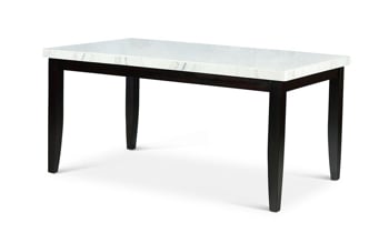 Westby White Marble Dining Table