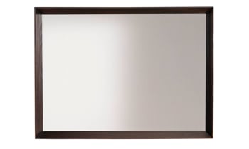 Greentown Brown Solid Pine Square Mirror