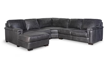 Large corner sectional with a left side chaise would compliment contemporary living rooms.