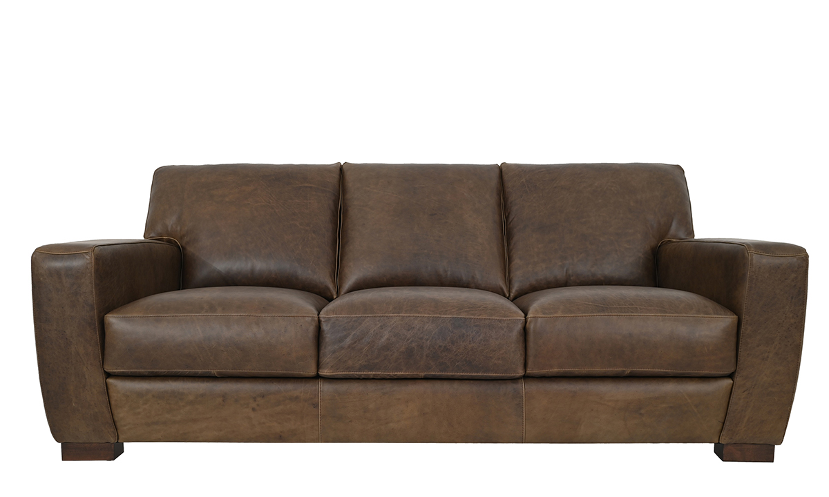 Leather Sofa Giovanni Cigar