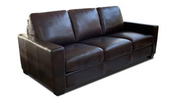 Ursa Mocha Leather Sleeper Sofa