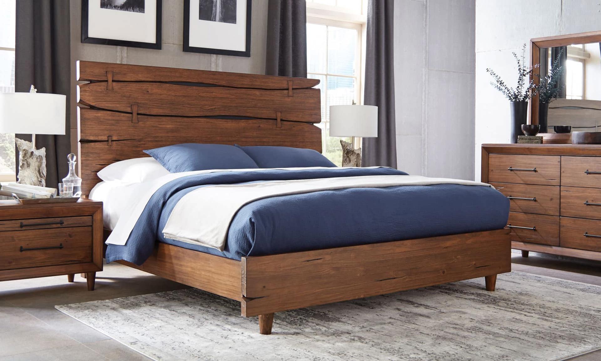 Rotta bedroom set from the Denver Live Edge Collection.