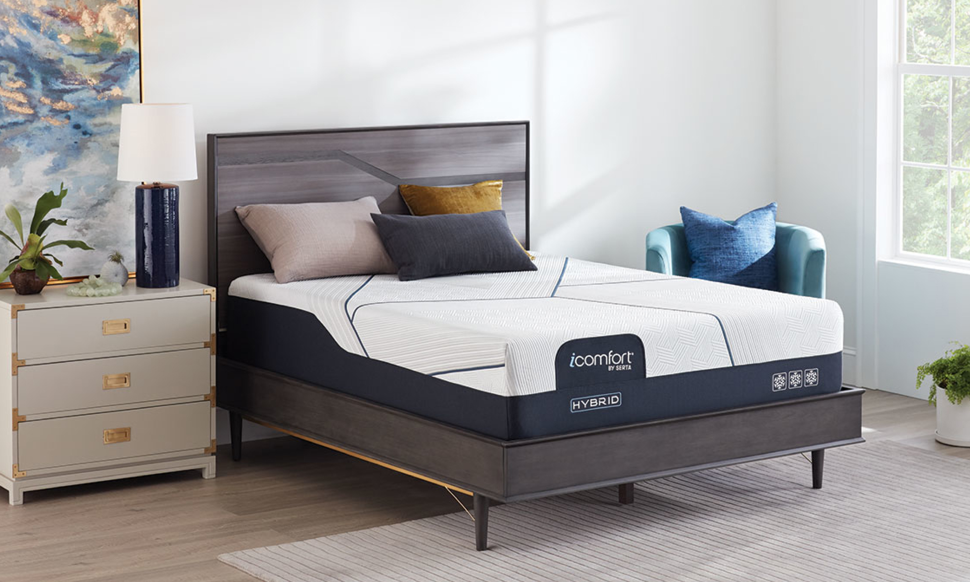 Serta iComfort contours and cradles you helping you get a good night's sleep.