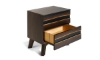Picture of Greentown Brown Solid Pine 2-Drawer Nightstand