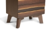 Picture of Greentown Brown Solid Pine 2-Drawer Nightstand