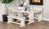 Picture of Homestead White Nook Set with Side Bench
