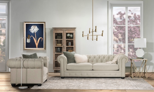 Picture of Carson Linen 2-Piece Living Room Set