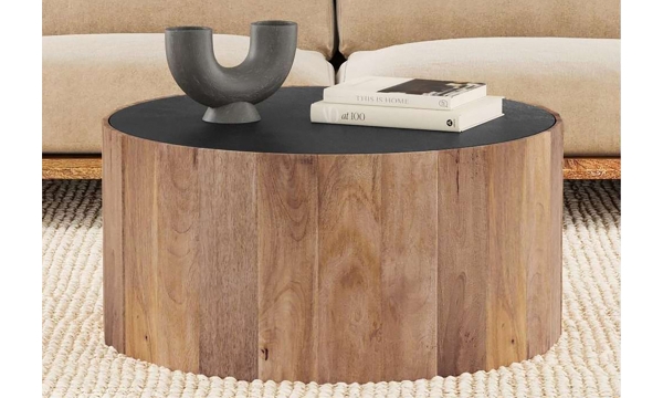 Picture of Adrienne Black Marble Top Cocktail Table