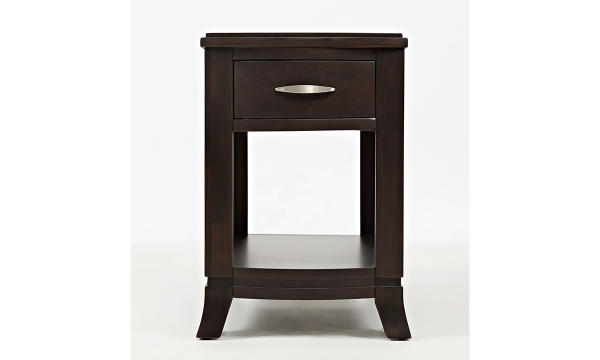 Picture of Downtown Dark Merlot 1-Drawer Chairside Table