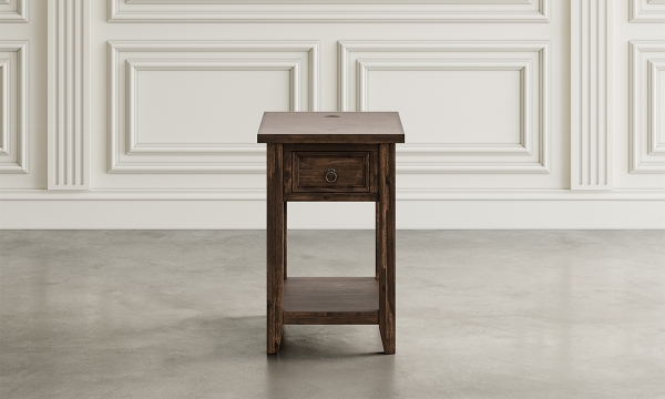 Picture of Bakersfield Husk 1-Drawer Chairside Table