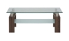 Picture of Compass Bark Rectangle Glass Cocktail Table