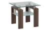Picture of Compass Bark Square Glass End Table