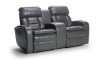 Picture of Altura Graphite Power Theater Console Loveseat with Power Headrest
