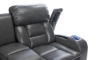 Picture of Altura Graphite Power Theater Console Loveseat with Power Headrest