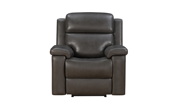 Picture of Barcalounger Leon Gray Leather Power Recliner
