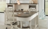 Picture of Caraway Pedestal Desk with Hutch and Return