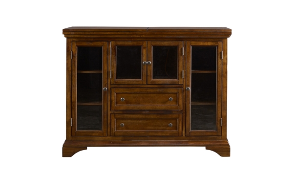 Picture of Monarch Whiskey Solid Wood Flip Top Server