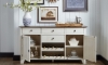 Picture of Cardinal Chalk and Cocoa Bean Solid Wood 4-Drawer Server