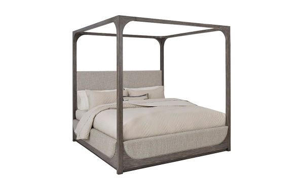 Picture of Drew & Jonathan Griffith Smoked Oyster Queen Canopy Bed