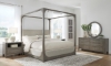 Picture of Drew & Jonathan Griffith Smoked Oyster Queen Canopy Bed