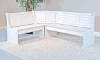 Picture of Homestead White 2-Piece Corner Bench