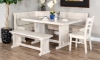 Picture of Homestead White 2-Piece Corner Bench