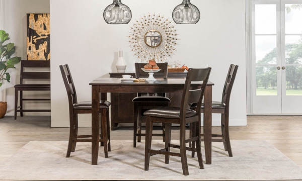Picture of Davis Home Ohana Dark 5-Piece Counter Height Set