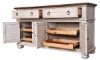 Picture of Belmont Antique Linen 4-Door Buffet