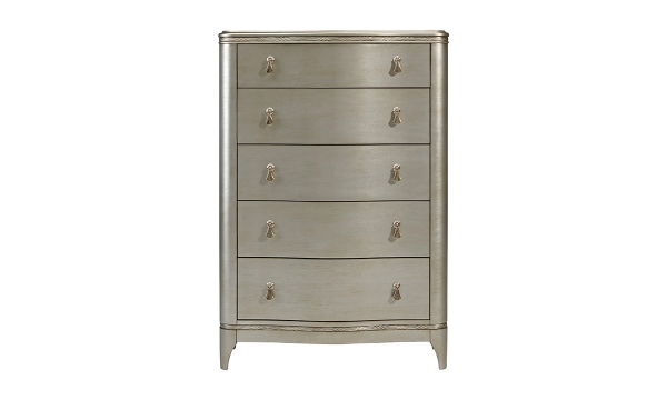 Picture of Florence Silver 5-Drawer Chest