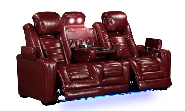 Picture of Commander Red Power Transformer Sofa